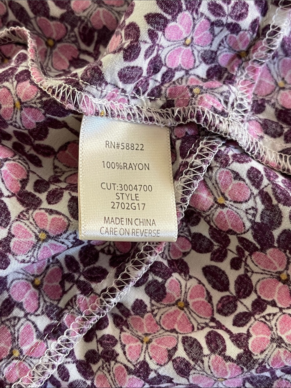 Max Studio Pink and Purple Flowered Midi Skirt - size XL - Picture 6 of 7